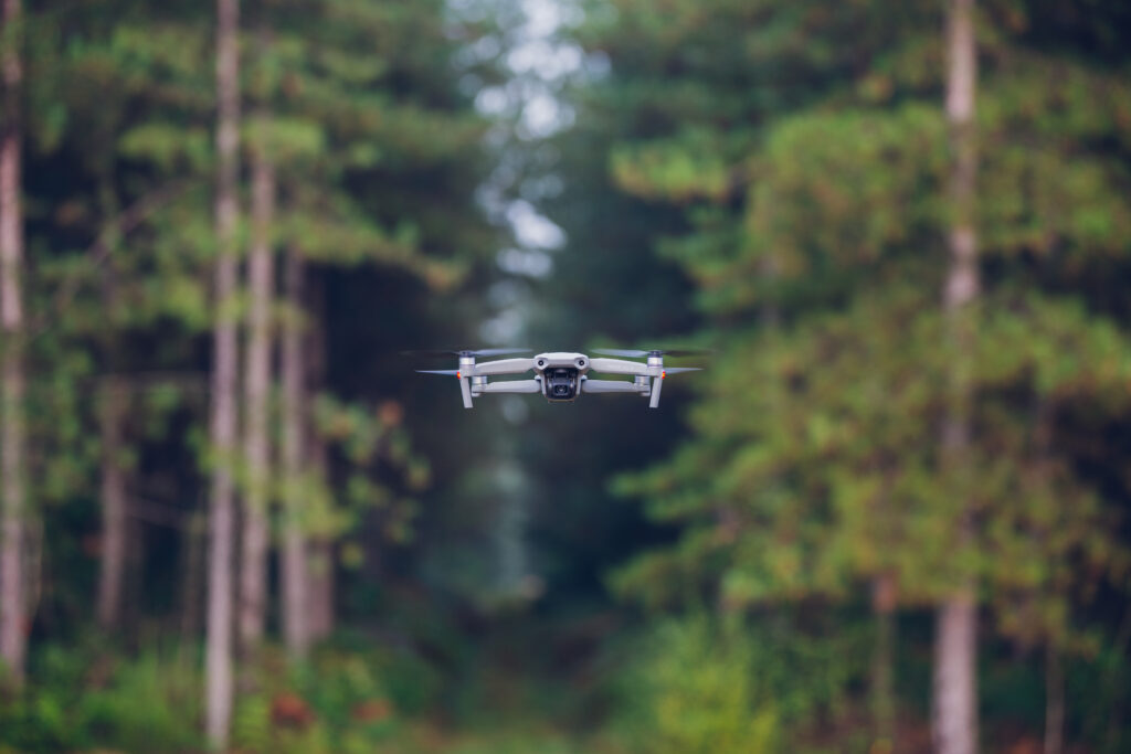 Drone volant, prestation par drone